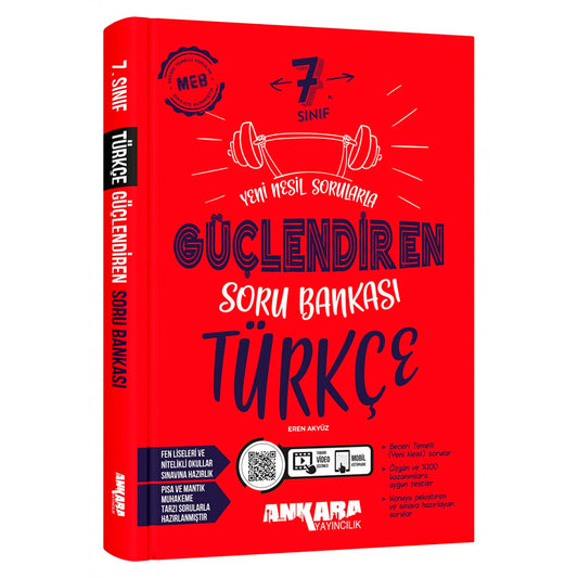 Ankara Yayınları Ortaokul 7. Sınıf Türkçe Güçlendiren Soru Bankası Test Kitabı