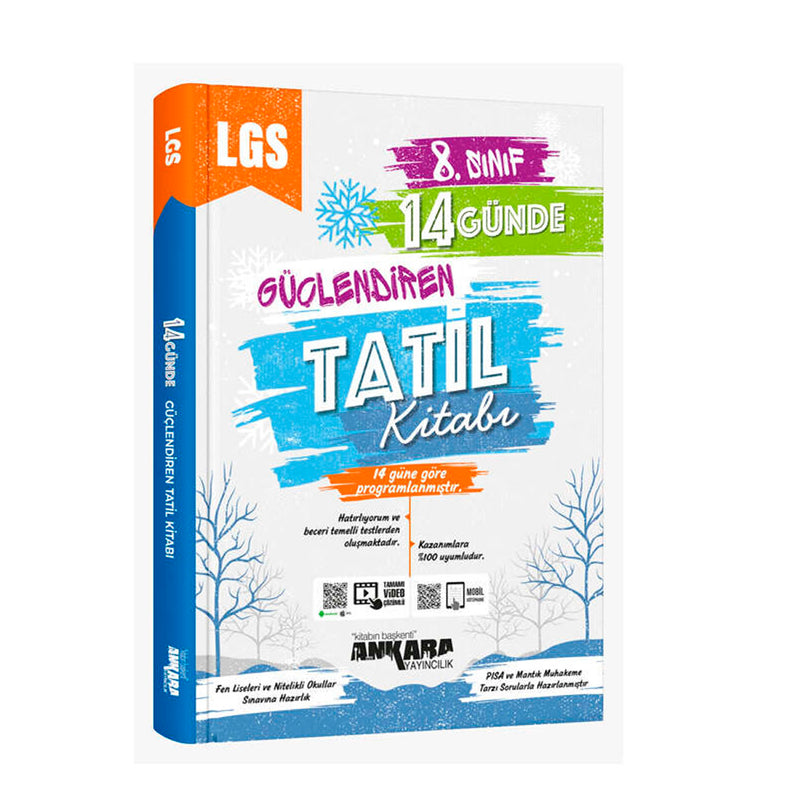 Ankara Yayınları 8.Sınıf 14 Günde Güçlendiren Tatil Kitabı