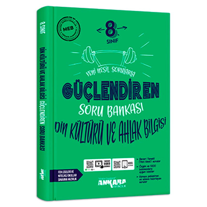 Ankara Yayınları Ortaokul 8. Sınıf Din Kültürü Ve Ahlak Bilgisi Güçlendiren Soru Bankası Test Kitabı