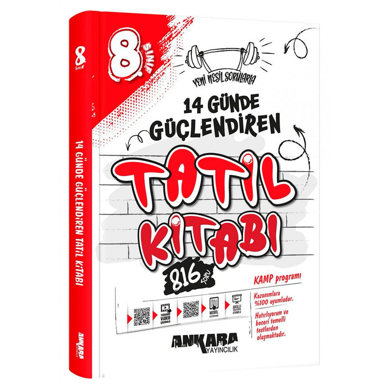 Ankara Yayınları 8. Sınıf Güçlendiren 14 Günde Tatil Kitabı 2025