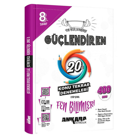 Ankara Yayınları Ortaokul 8.Sınıf Güçlendiren Fen Bilimleri 20 Li Konu Tarama Denemesi Test Kitabı