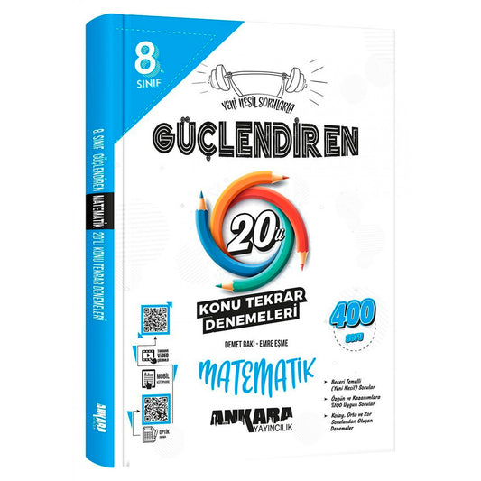 Ankara Yayınları 8.Sınıf Güçlendiren Matematik 20 Li Konu Tarama Denemesi
