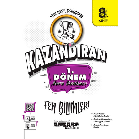 Ankara Yayınları 8. Sınıf Kazandıran 1. Dönem Fen Bilimleri Soru Bankası