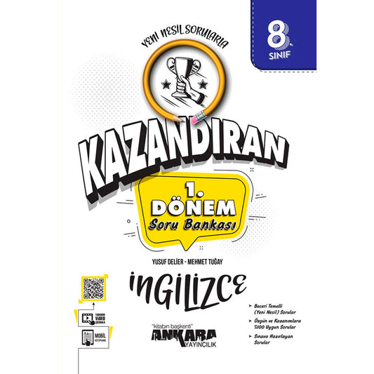 Ankara Yayınları 8. Sınıf Kazandıran 1. Dönem İngilizce Soru Bankası