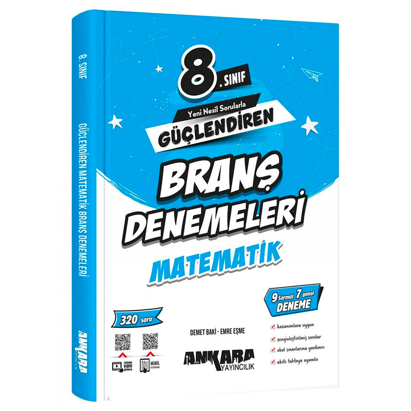 Ankara Yayınları 8. Sınıf Matematik Güçlendiren Branş Denemeleri
