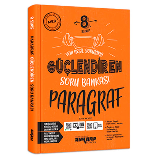 Ankara Yayınları 8. Sınıf  Paragraf Güçlendire Soru Bankası 2020-2021