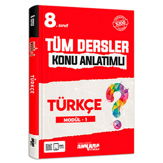 Ankara Yayınları 8. Sınıf Tüm Dersler Konu Anlatımlı Türkçe Modül 1