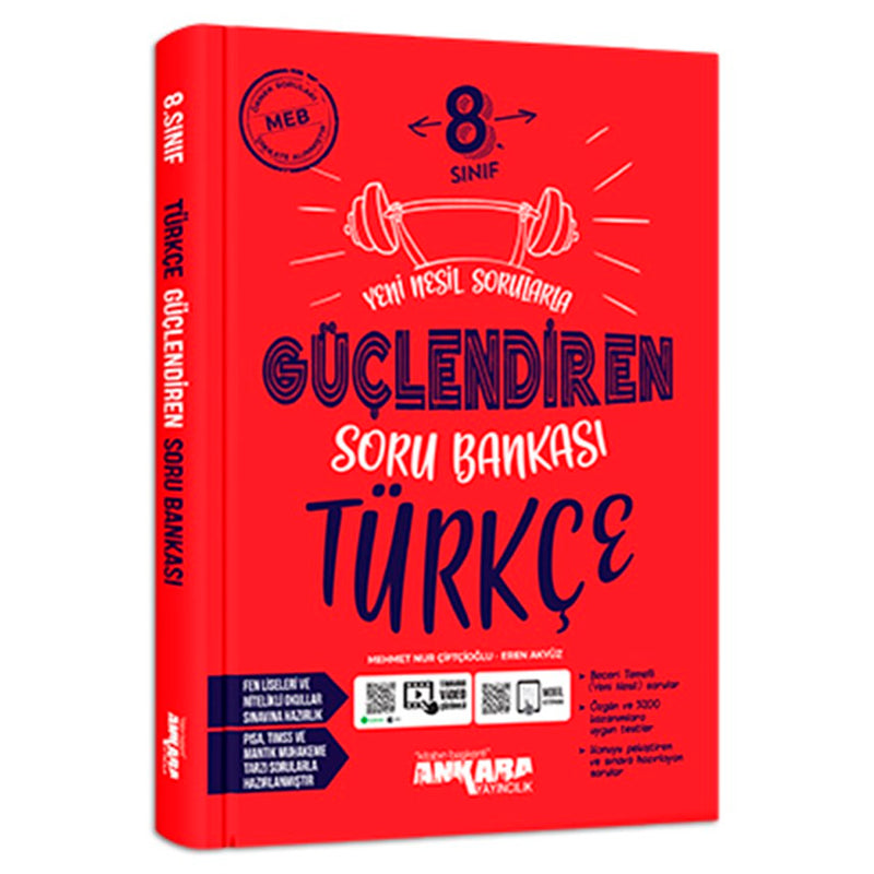 Ankara Yayınları Ortaokul 8. Sınıf Türkçe Güçlendiren Soru Bankası Test Kitabı