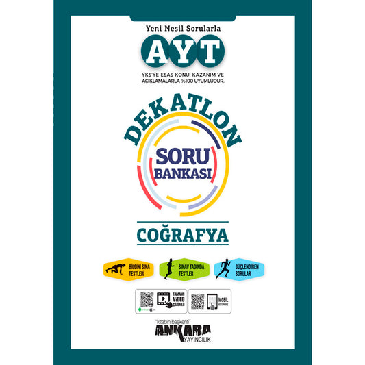 Ankara Yayınları AYT Coğrafya Dekatlon Soru Bankası