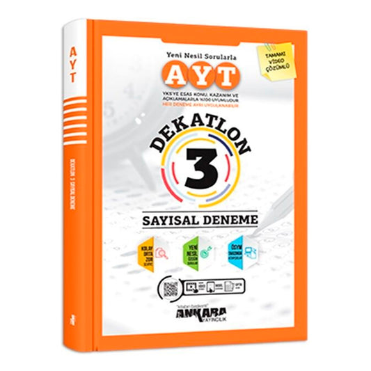 Ankara Yayınları AYT Dekatlon 3 Sayısal Deneme