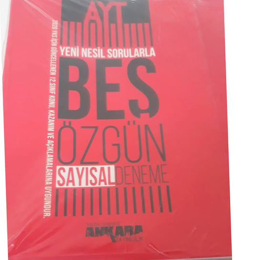 Ankara Yayınları AYT Yeni Nesil Sorularla Sayısal 2020 MEB 5 Özgün Deneme