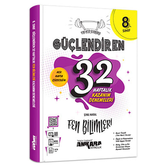 Ankara Yayınları Güçlendiren 8. Sınıf Fen Bilimleri 32 Haftalık Kazanım Denemeleri (2022-2023)