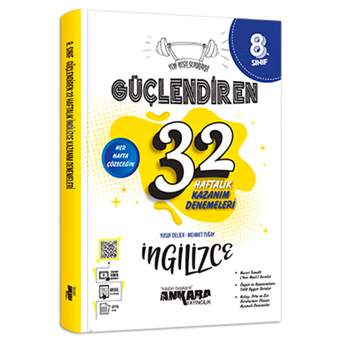 Ankara Yayınları Güçlendiren 8. Sınıf İngilizce 32 Haftalık Kazanım Denemeleri (2022-2023)