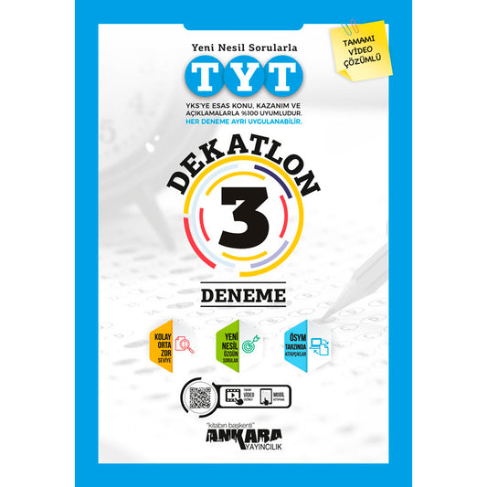Ankara Yayınları TYT Dekatlon 3 Deneme
