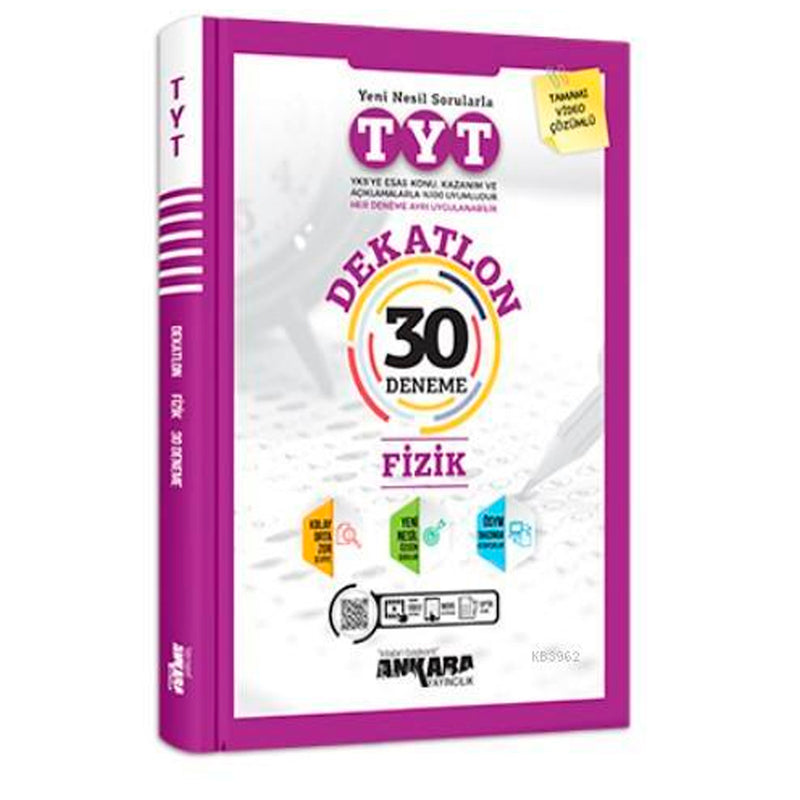 Ankara Yayınları TYT Dekatlon Fizik 30 Deneme