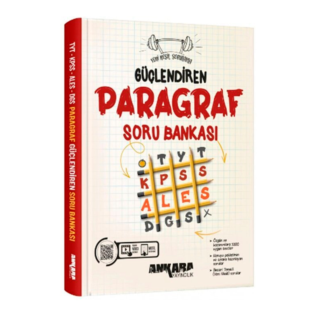 Ankara Yayınları TYT KPSS ALES DGS Güçlendiren Paragraf Soru Bankası