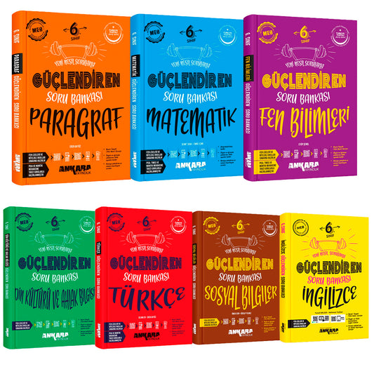 Ankara Yayınları 6. Sınıf Güçlendiren Soru Bankası Seti (7 Kitap)