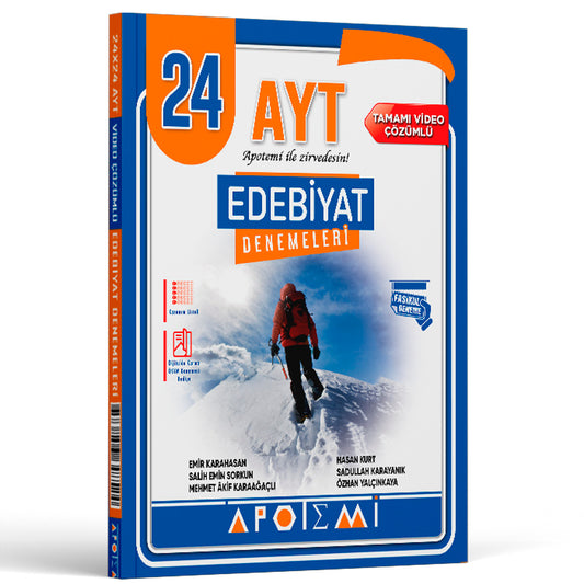 Apotemi Yayınları AYT Edebiyat 24 Çözümlü Deneme