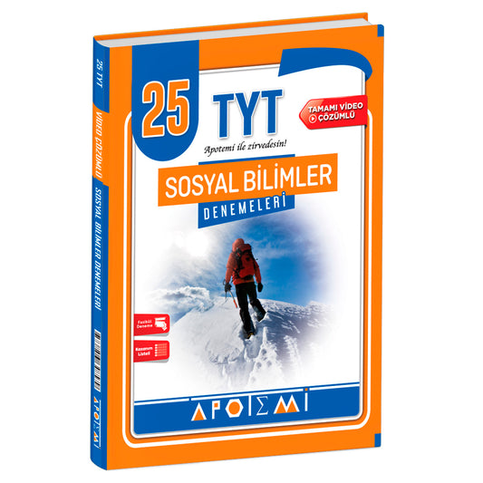 Apotemi Yayınları TYT 25 Sosyal Bilimler Denemeleri