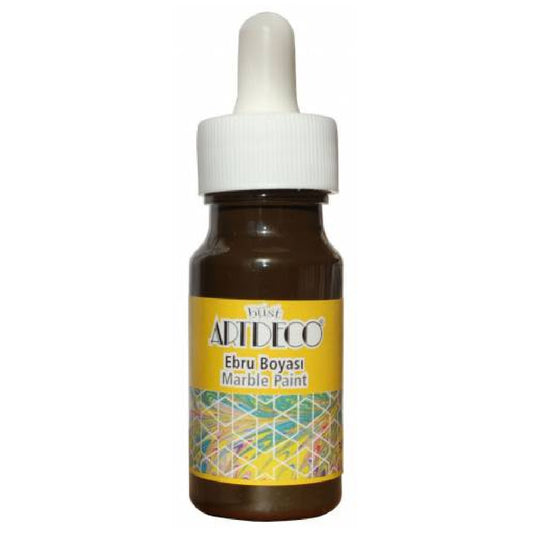 Ardeco 16 Kahverengi 30 ml Ebru Boyası - Ebru Sanatı ve Geleneksel Hobi Malzemesi