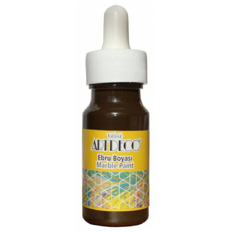 Ardeco 16 Kahverengi 30 ml Ebru Boyası - Ebru Sanatı ve Geleneksel Hobi Malzemesi