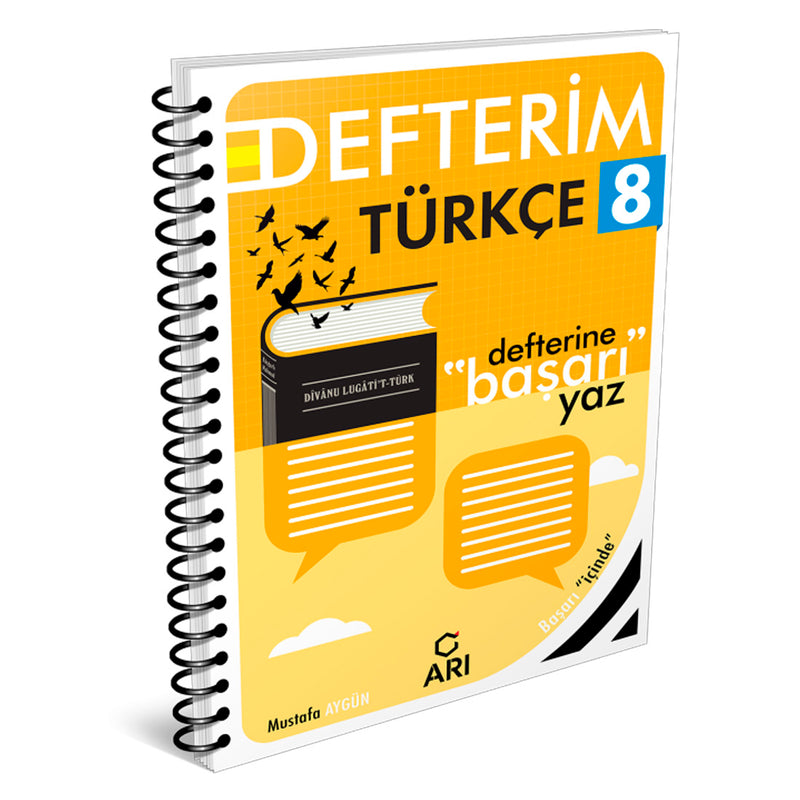 Arı Yayınları 8. Sınıf Türkçemino Akıllı Türkçe Defteri