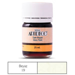 Artdeco 25 ml Beyaz Cam Boyası - Hobi, Sanat ve Cam Dekorasyon