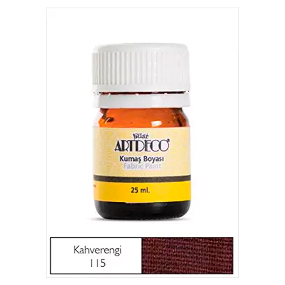 Artdeco 25 ml Kahverengi Kumaş Boyası - Tekstil Boyama ve Hobi Malzemesi