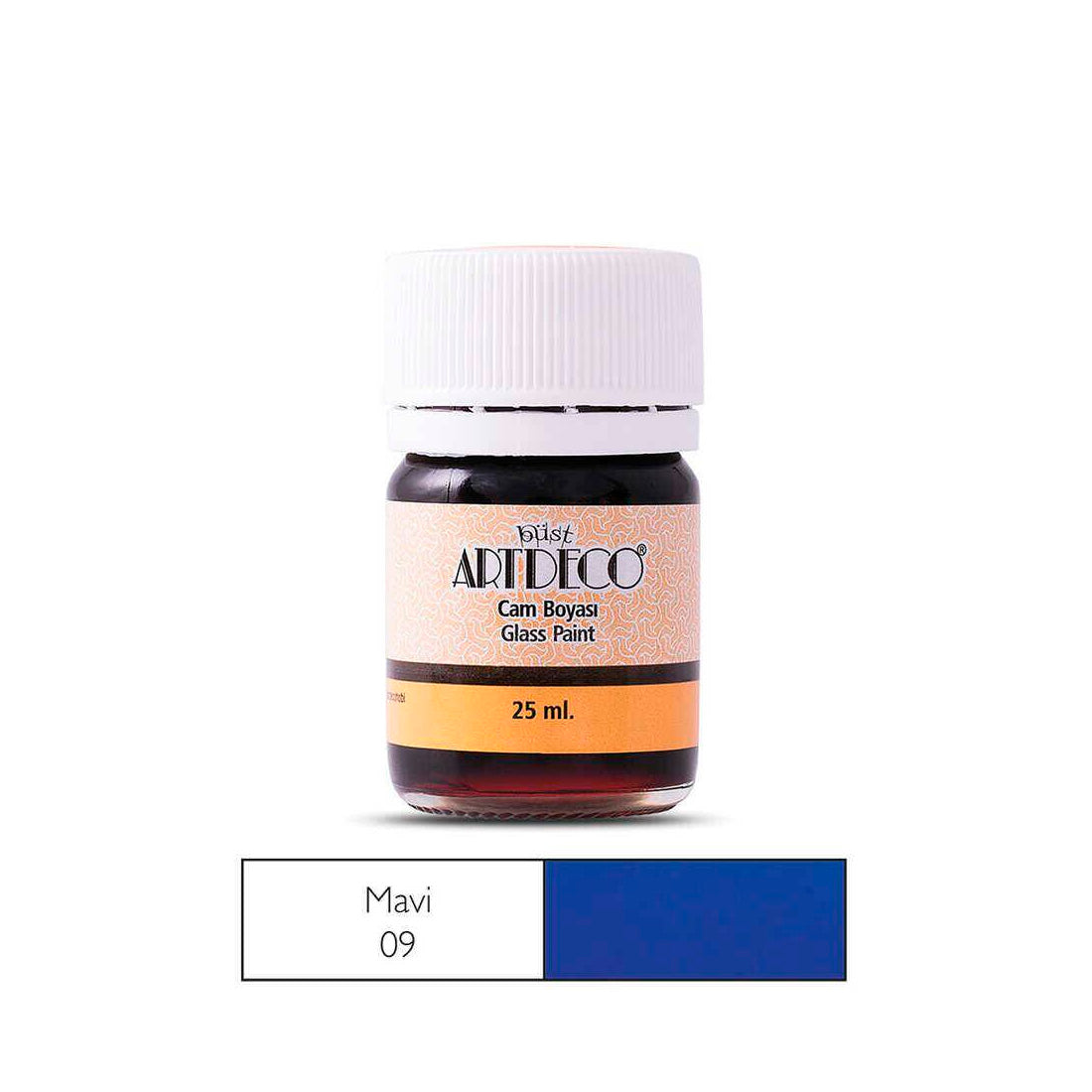 Artdeco 25ml Mavi Cam Boyası - Hobi, Dekorasyon ve Sanatsal Projeler İçin