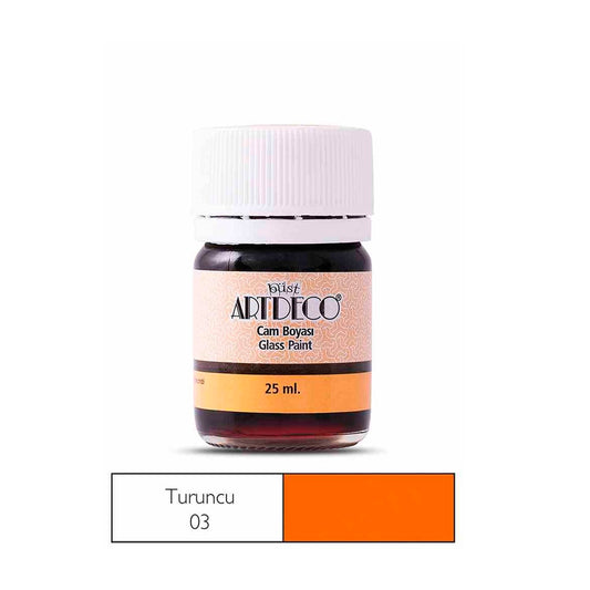 Artdeco 25ml Turuncu Cam Boyası 30A-03