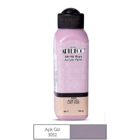 Artdeco Açık Gül 140ml Akrilik Boya - Sanatçı, Hobi ve Tuval Resim Boyası