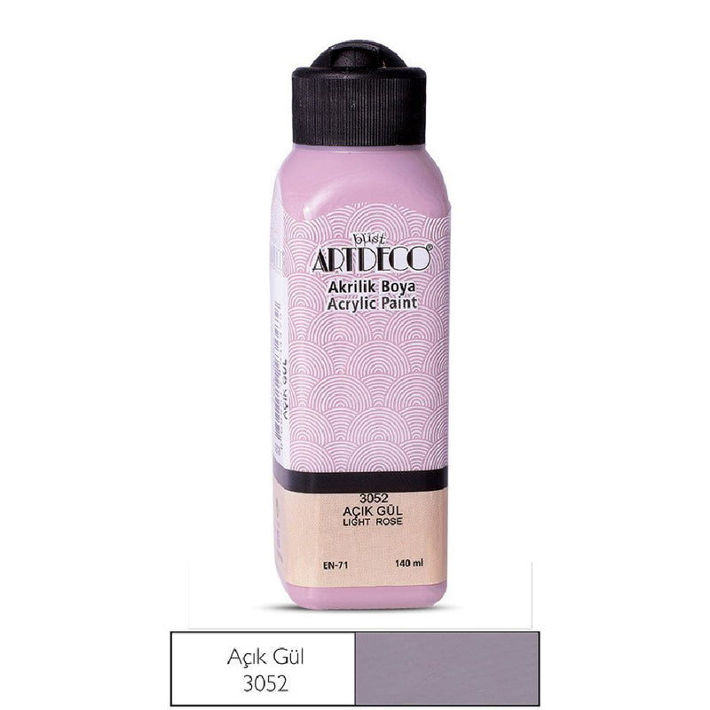 Artdeco Açık Gül 140ml Akrilik Boya - Sanatçı, Hobi ve Tuval Resim Boyası
