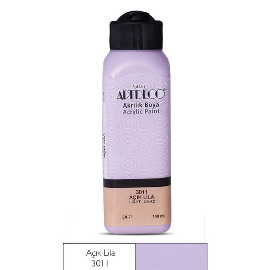 Artdeco Açık Lila 140ml Akrilik Boya - Tuval, Sanat ve Hobi Boyası
