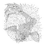Artdeco Deniz Altı 30x40 cm Koi Balığı Desenli Tuval - Resim, Sanat ve Hobi Tuvali