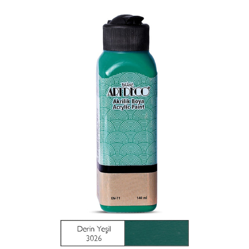 Artdeco Derin Yeşil 140ml Akrilik Boya - Sanatsal Resim, Hobi ve Tuval Boyası