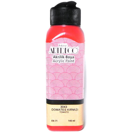 Artdeco Domates Kırmızı 140ml Akrilik Boya - Sanatsal Resim ve Hobi Boyası