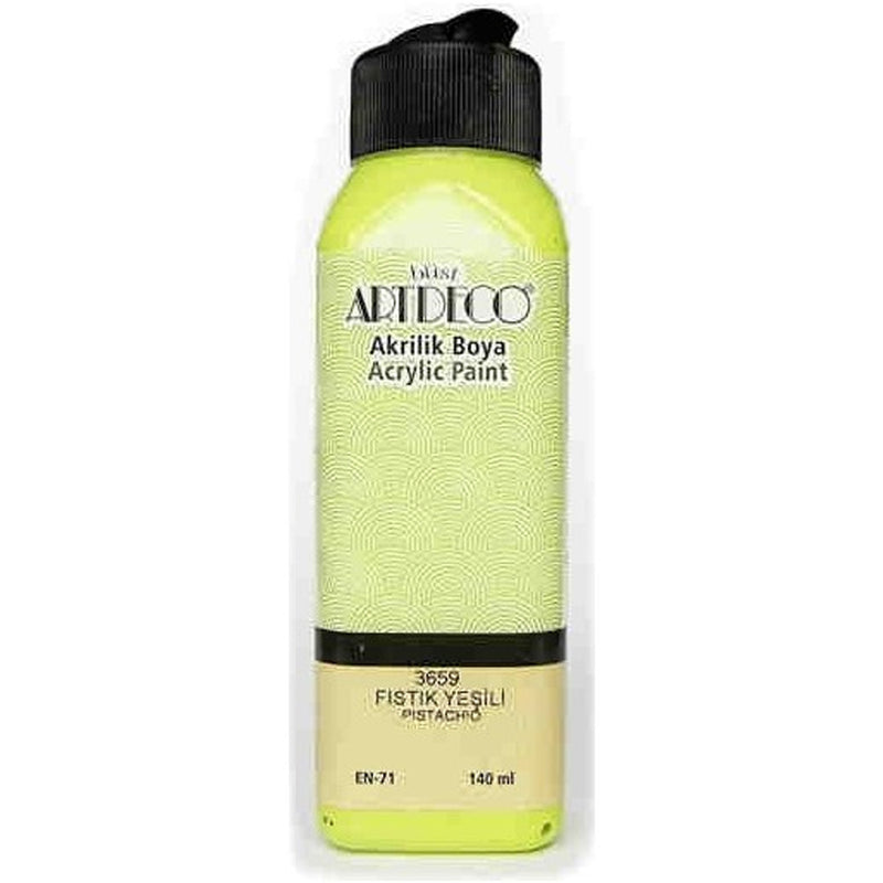 Artdeco Fıstık Yeşili 140ml Akrilik Boya - Sanatsal Resim, Hobi ve Tuval Boyası