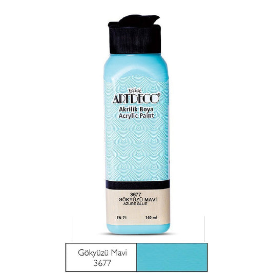 Artdeco Gökyüzü Mavi 140ml Akrilik Boya - Sanat, Resim ve Hobi Boyası