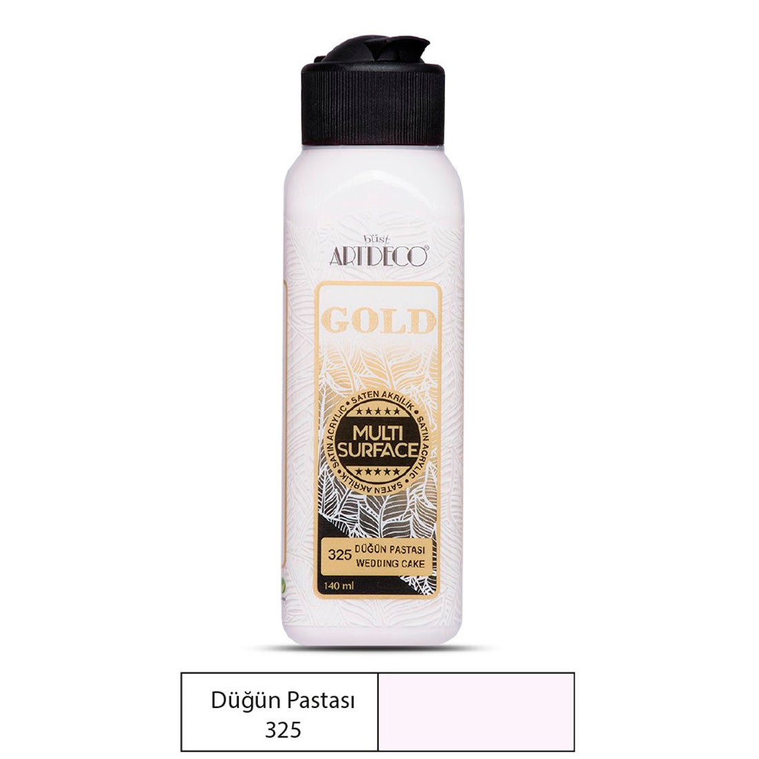 Artdeco Gold Multi Surface 140 Ml. Düğün Pastası Akrilik Boya - Çok Yüzeyli Hobi ve Sanatsal Boya