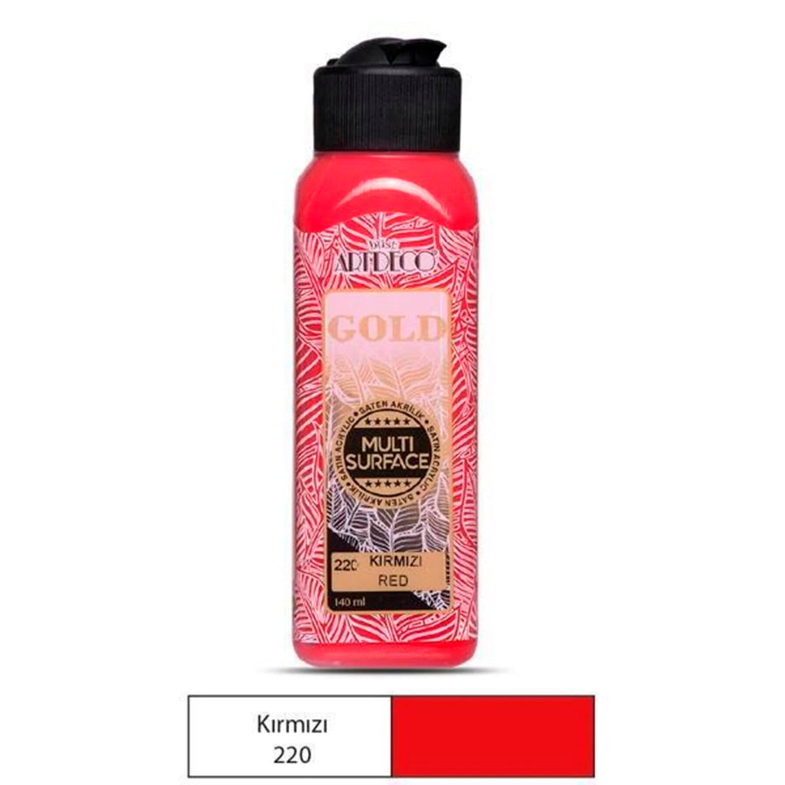 Artdeco Gold Multi-Surface 140 Ml. Kırmızı Akrilik Boya - Sanatsal Hobi ve Resim Boyası