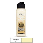 Artdeco Gold Multi-Surface 140 Ml. Retro Krem Akrilik Boya - Sanatsal Hobi, Tuval ve Çok Yüzeyli Boya