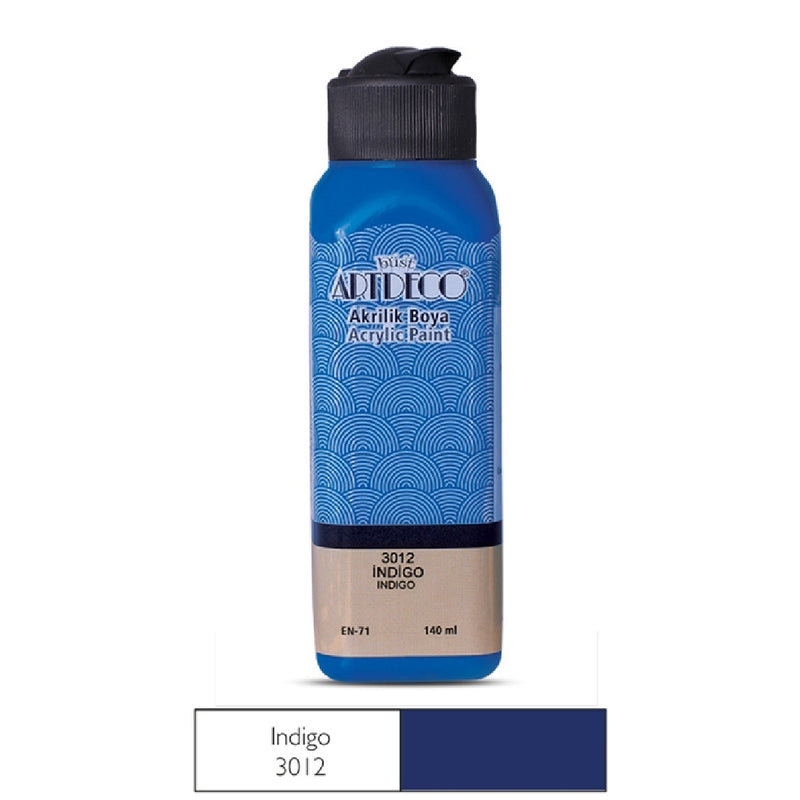 Artdeco İndigo 140ml Akrilik Boya - Sanat, Hobi ve Resim Çalışmaları İçin