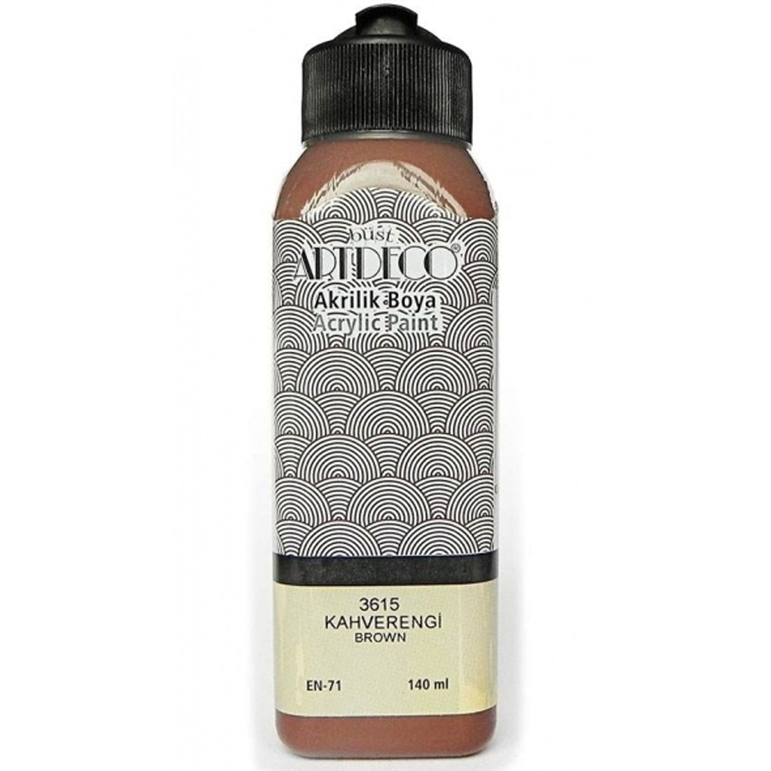Artdeco Kahverengi 140ml Akrilik Boya - Sanatsal Tuval ve Hobi Boyası