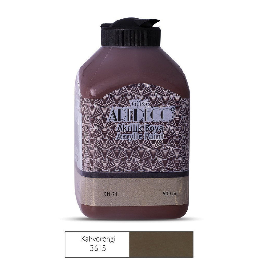 Artdeco Kahverengi 500ml Akrilik Boya - Sanat, Hobi ve Resim Boyası
