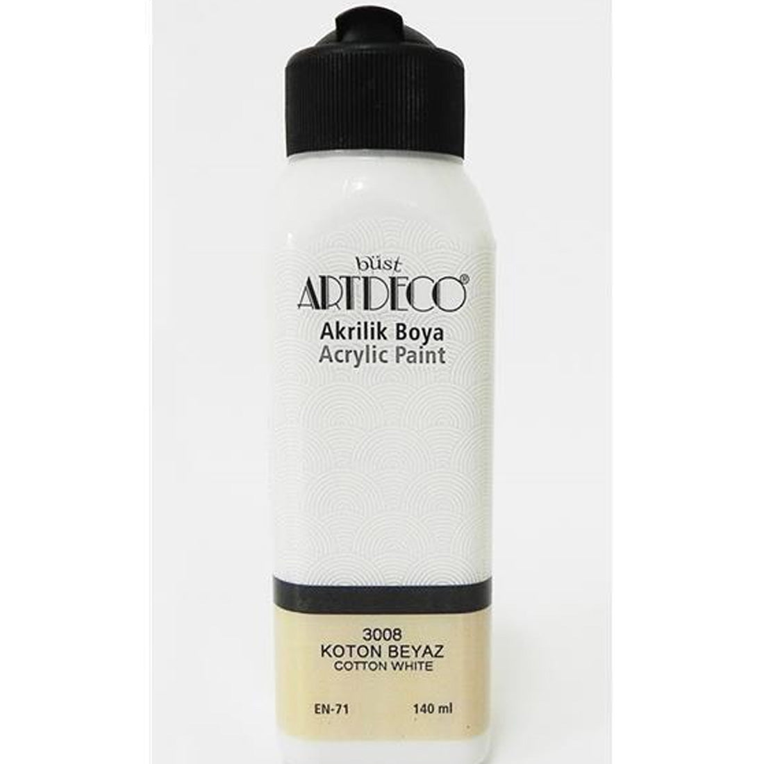 Artdeco Koton Beyaz 140ml Akrilik Boya - Sanatsal Resim ve Hobi Boyası
