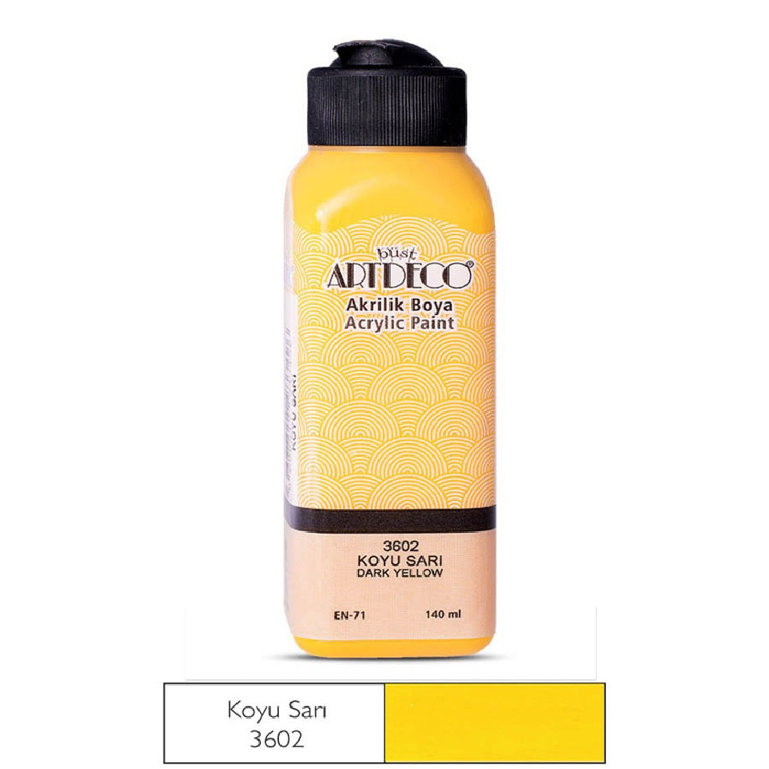 Artdeco Koyu Sarı 140ml Akrilik Boya - Sanat, Resim ve Hobi Boyası