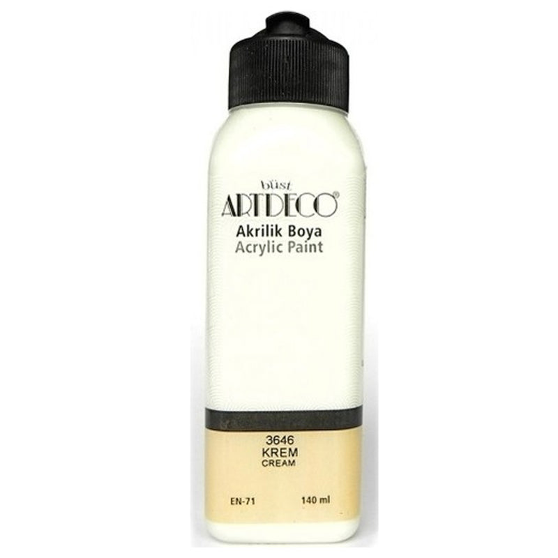 Artdeco Krem 140ml Akrilik Boya - Sanatsal Resim ve Hobi Boyası