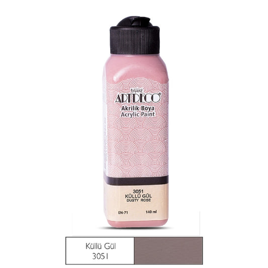 Artdeco Küllü Gül 140ml Akrilik Boya - Sanat, Resim ve Hobi Malzemesi