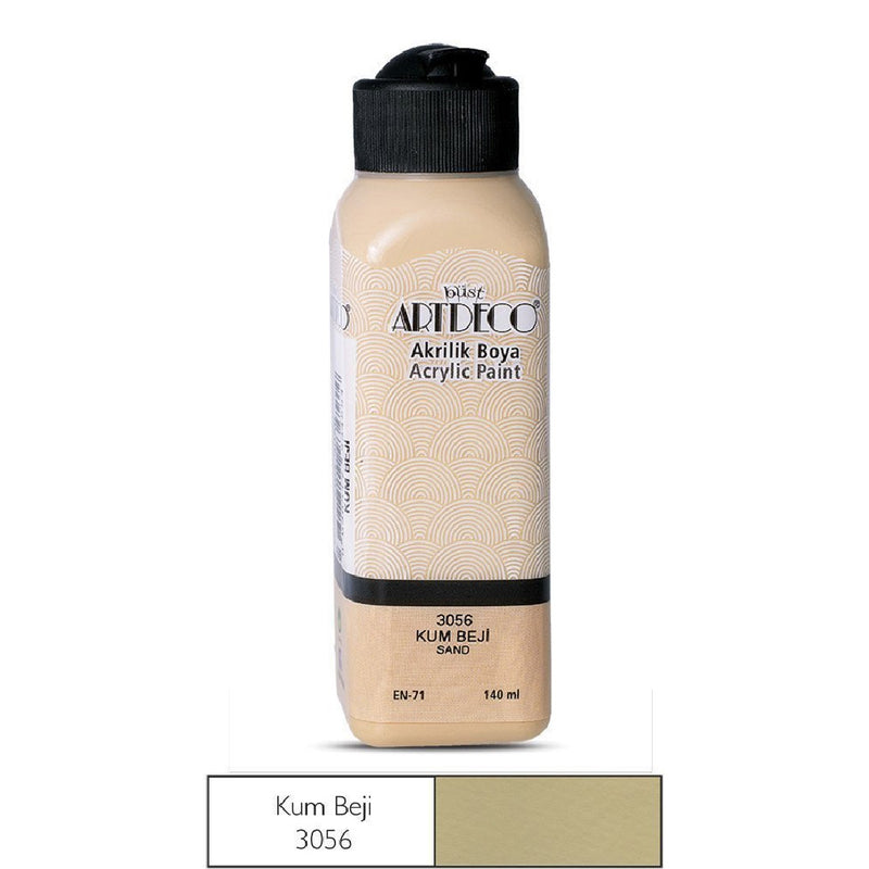 Artdeco Kum Beji 140ml Akrilik Boya - Sanat, Hobi ve Tuval Resim Boyası