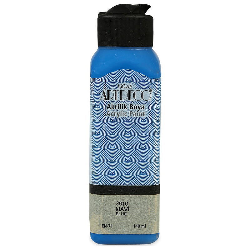 Artdeco Mavi 140ml Akrilik Boya - Sanat, Resim ve Hobi Boyası